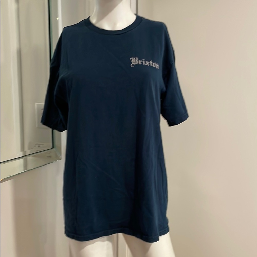 Vintage Brixton Navy Blue Tee SzMedium